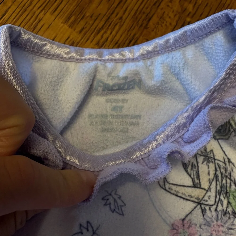 Frozen Pajama gown with Princess Print - Purple - Picture 3 of 3